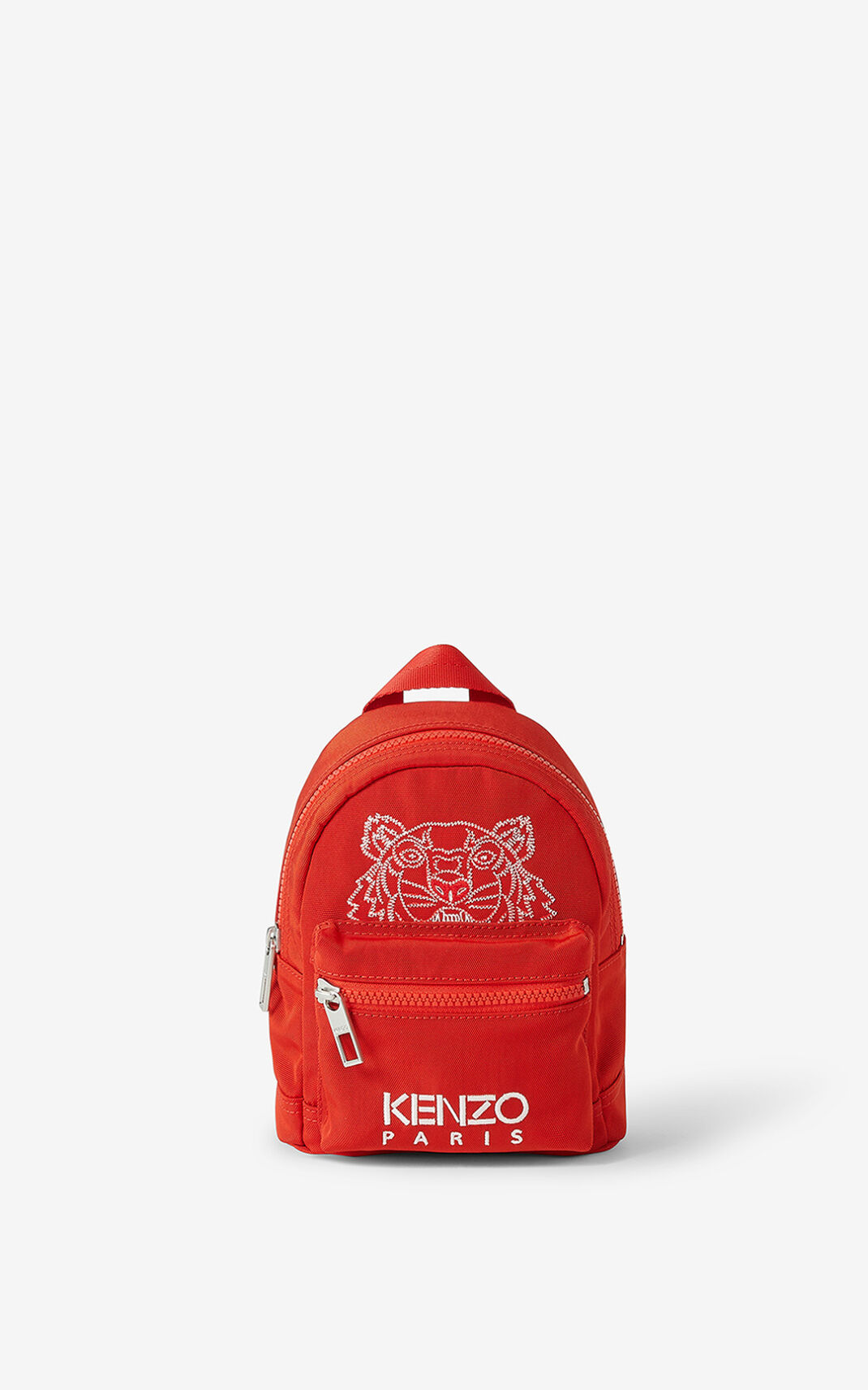 Kenzo Kampus Tiger canvas mini Backpack Red For Womens 9853BIAEY